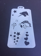 Unicorn face Stencil
